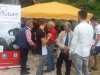 Lo stand per gli accrediti